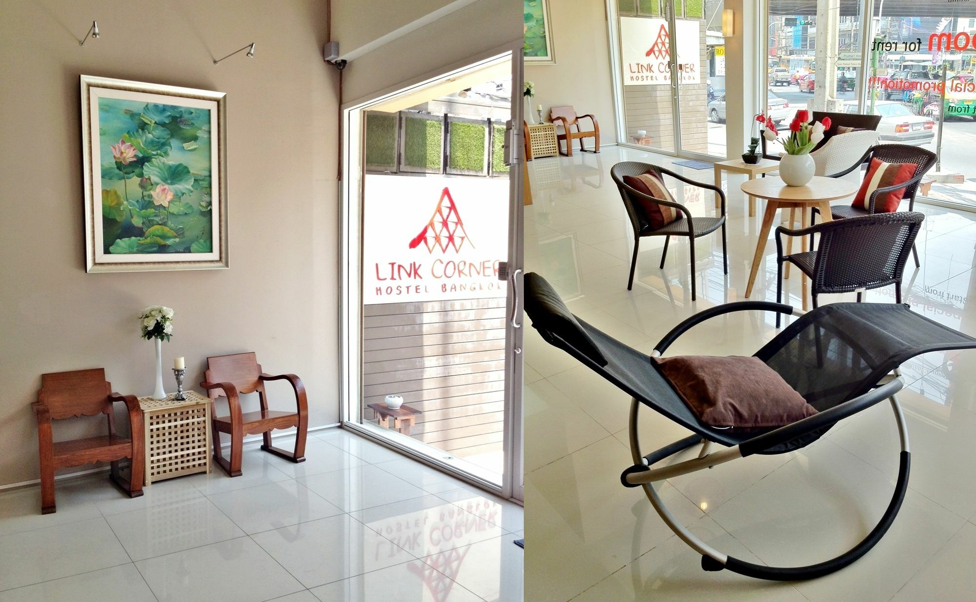 Link Corner Hostel Bangkok Exterior photo